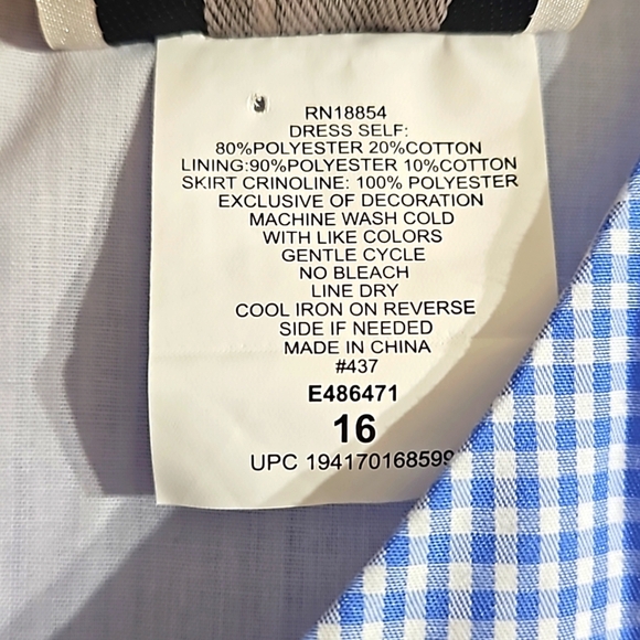 Macy's Big Girls Plus Size Dress, NWT (Size 16) - Picture 6 of 10